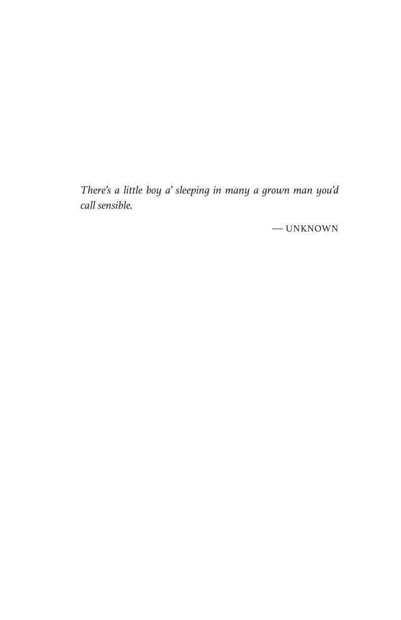 The printed epigraph page: a short quotation set alone on the page.